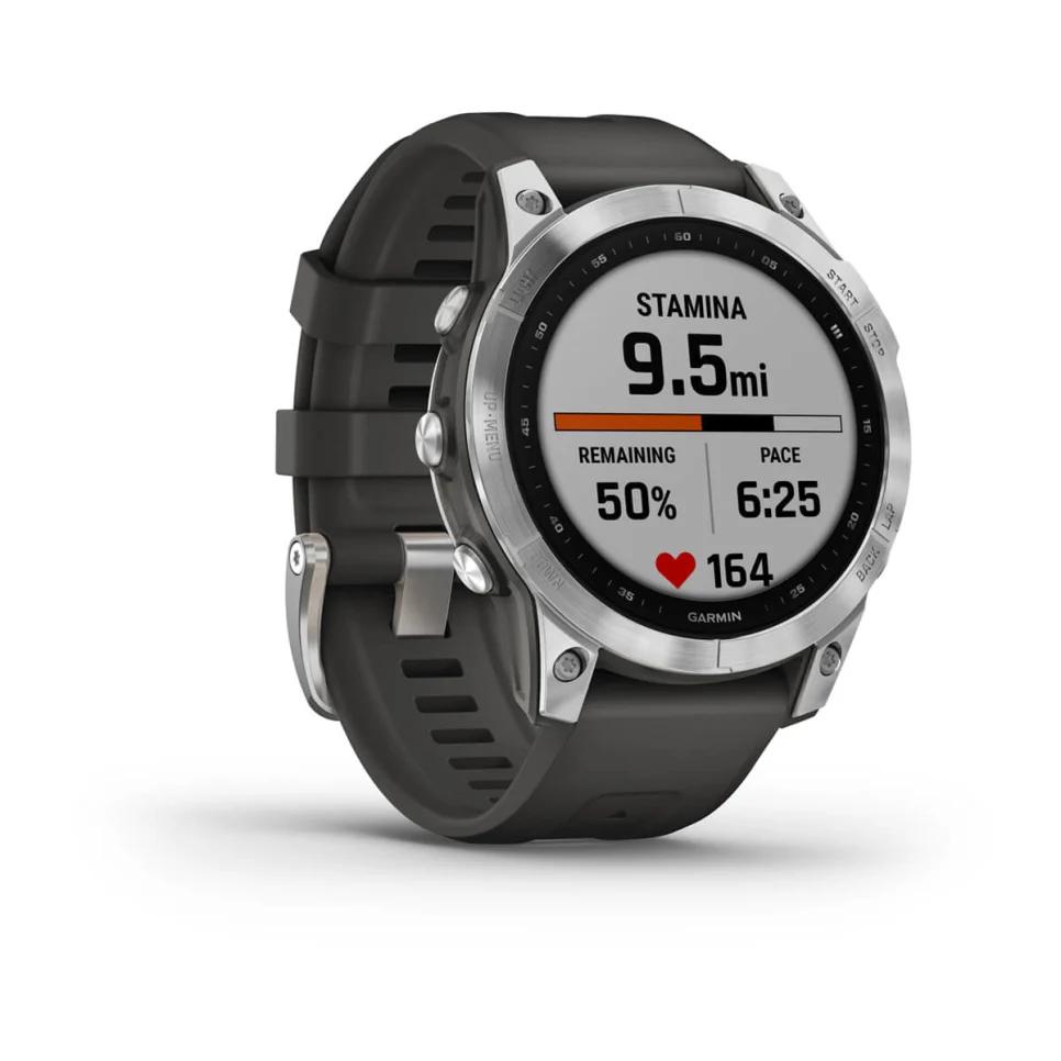 Đồng Hồ Garmin Fēnix 7–Standard Edition Đen Bạc 47 mm